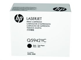 Тонер Картридж HP Q5942YC черный LJ 4250, 4350 (23000стр.)