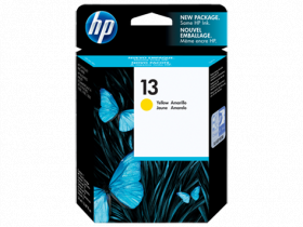 HP 13, Оригинальный струйный картридж HP, Желтый (C4817A)