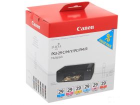 Картридж Canon PGI-29 C/M/Y/PC/PM/R Multipack набор (cyan, magenta, yellow, photo cyan, photo magenta, red), 6 шт