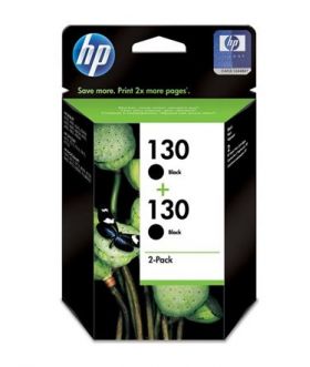 Картридж для HP Deskjet 5743, 6523, 6543, 6843, Photosmart 2613, 2713, 8153, 8453, Officejet 6313, 7213, 7313, 7413 (C9504HE №130) (черный) (2 шт)