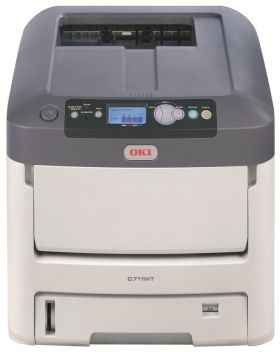 Принтер с белым тонером OKI C711WT