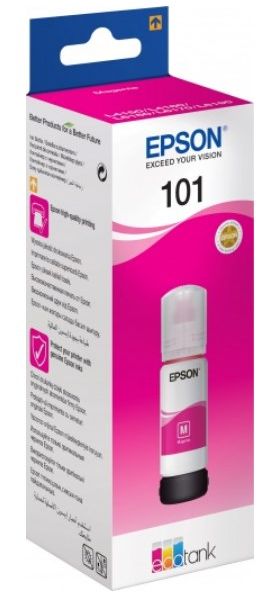 Чернила Epson EcoTank 101 (magenta) (C13T03V34A)