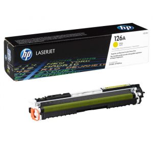 HP 126A, Оригинальный лазерный картридж HP LaserJet, Желтый (CE312A)