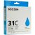 Картридж голубой тип GC31C Ricoh Aficio GXe2600/3300N/3350N/5550N/7700N (405689)
